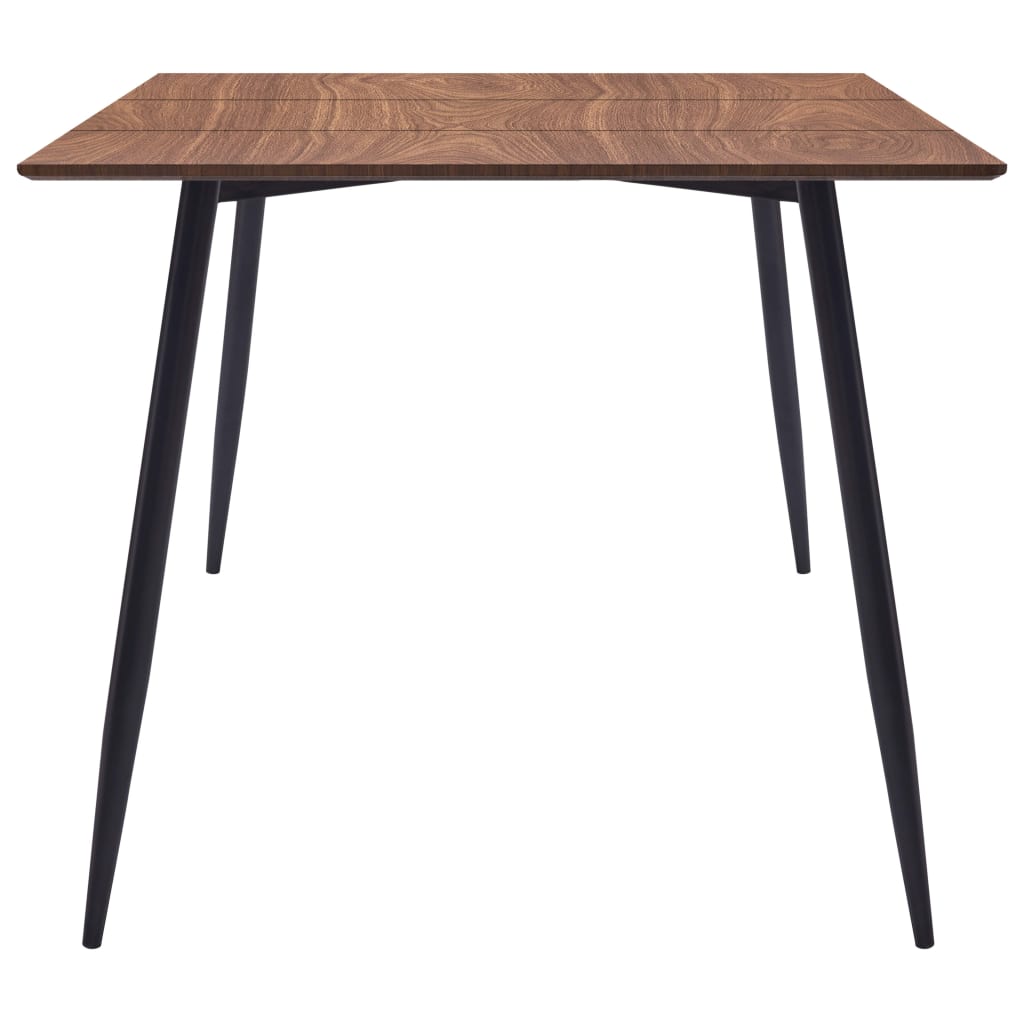 vidaXL Mesa de jantar 180x90x75 cm MDF castanho