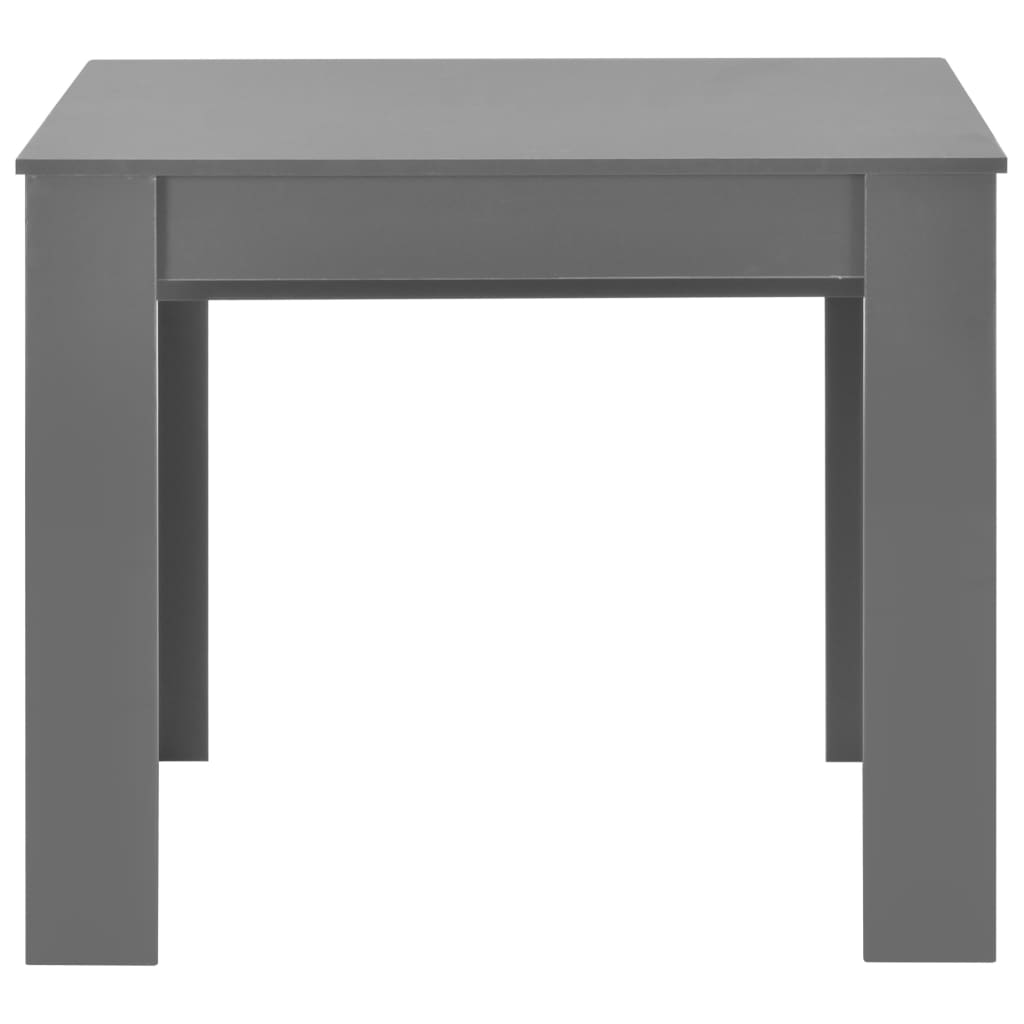 vidaXL Mesa de jantar extensível 175x90x75 cm cinzento brilhante