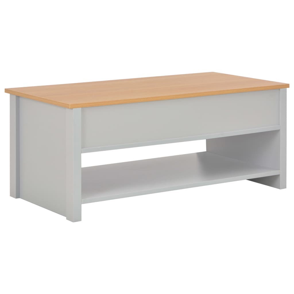 vidaXL Mesa de centro 100x50x42 cm cinzento