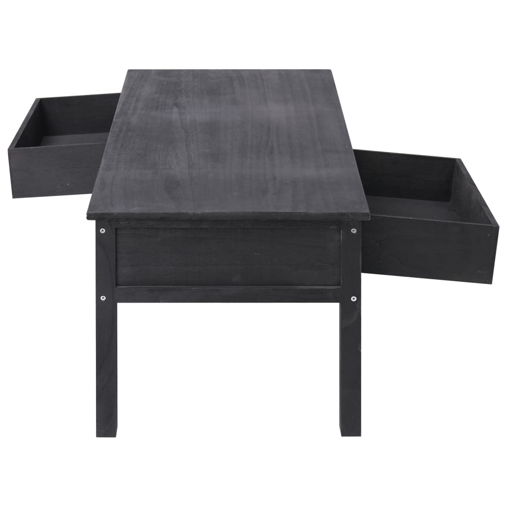 vidaXL Mesa de centro 100x50x45 cm madeira preto