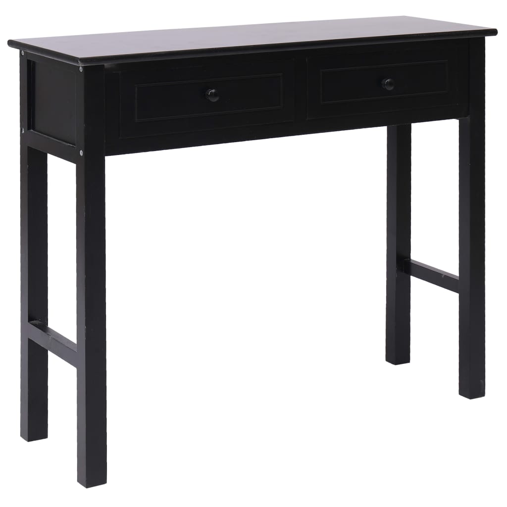 vidaXL Mesa consola 90x30x77 cm madeira preto