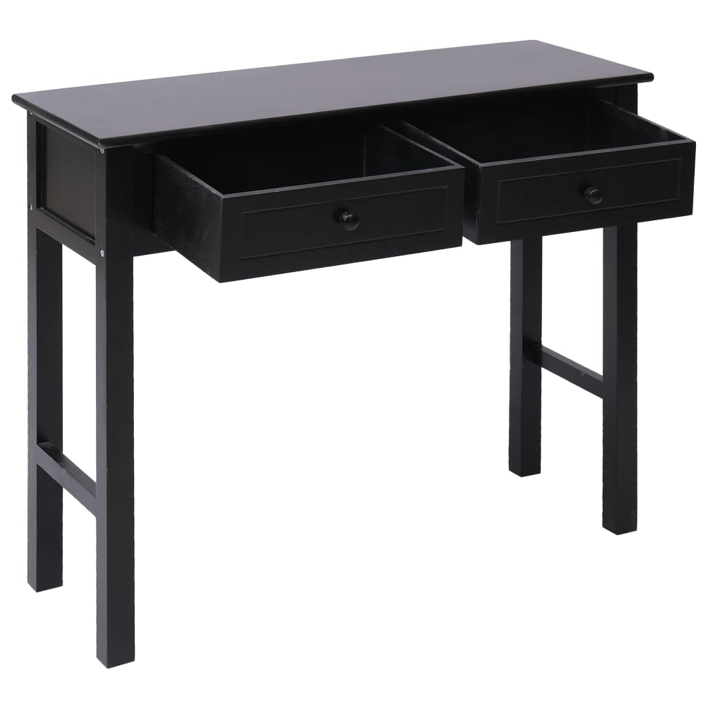 vidaXL Mesa consola 90x30x77 cm madeira preto