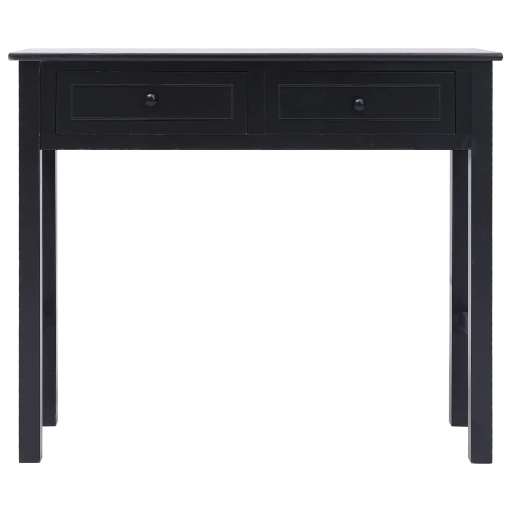 vidaXL Mesa consola 90x30x77 cm madeira preto