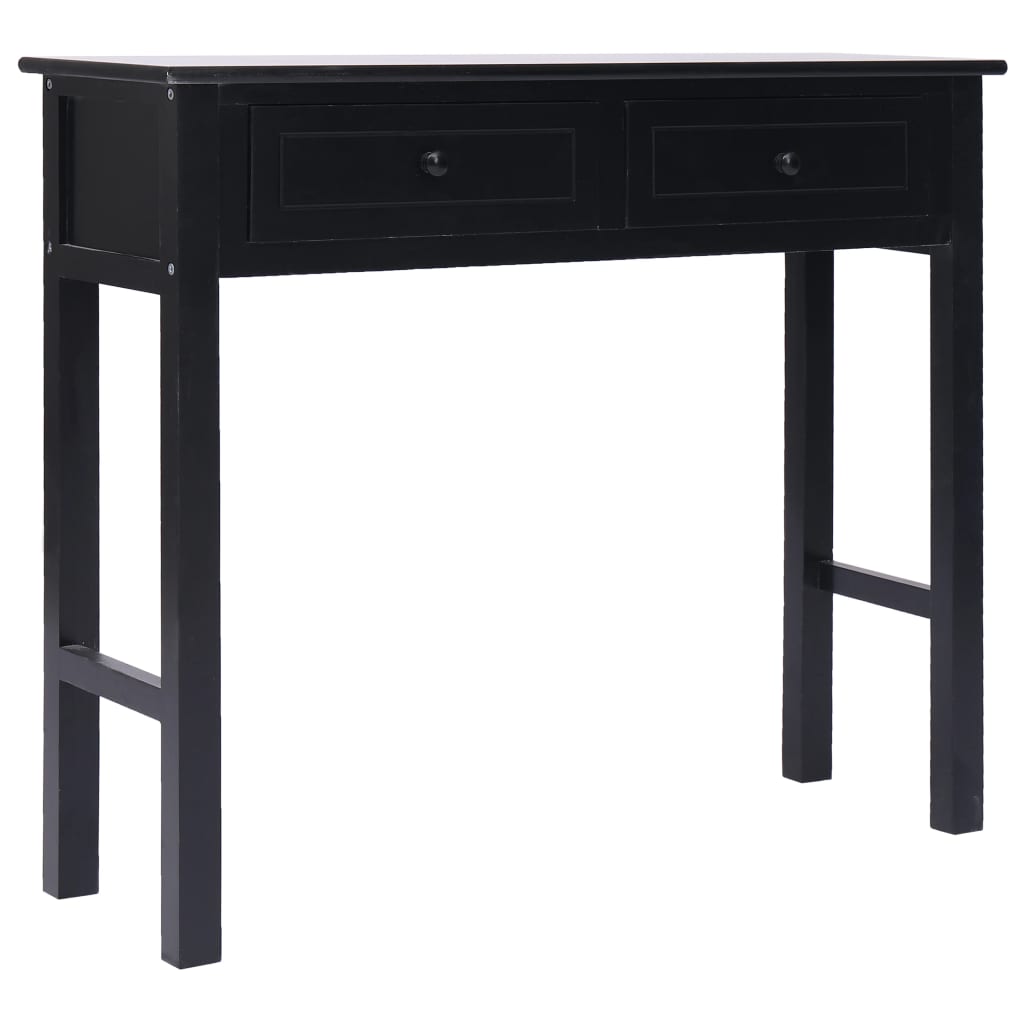 vidaXL Mesa consola 90x30x77 cm madeira preto