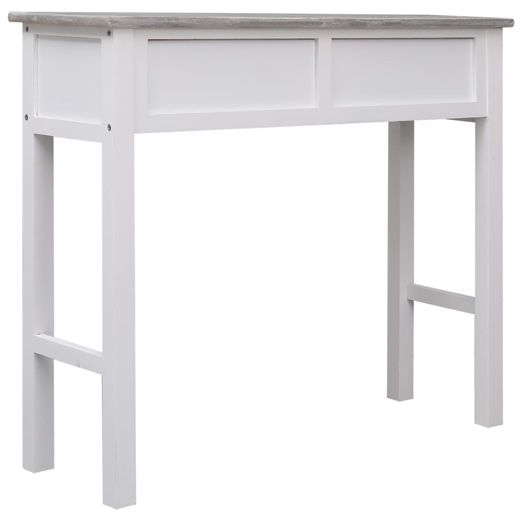 vidaXL Mesa consola 90x30x77 cm madeira cinzento