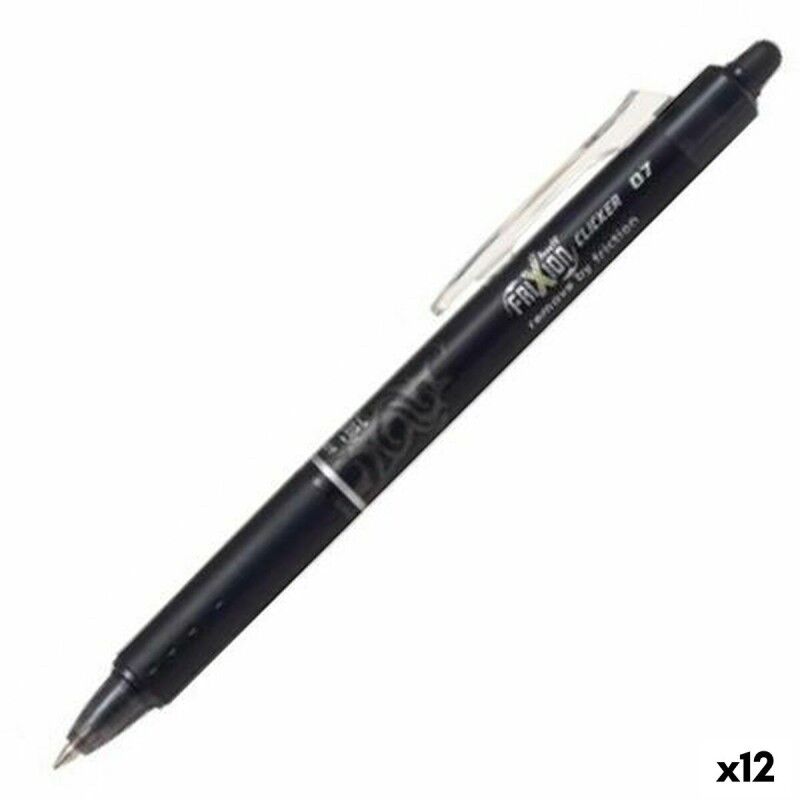 Pilot|Caneta Pilot Frixion Clicker Tinta apagável Preto 0,4 mm 12 Unidades Pilot|Caneta Pilot Frixion Clicker Tinta apagável Preto 0,4 mm 12 Unidades