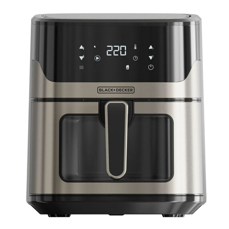 Black & Decker|Fritadeira de Ar Black & Decker BXAF6500E Preto Prateado 1600 W 6,5 L