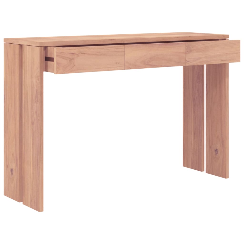 vidaXL Mesa consola 110x35x75 cm madeira de teca maciça