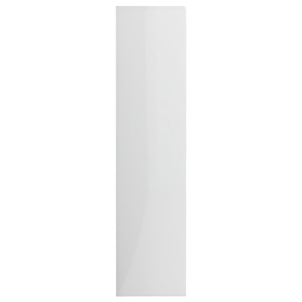 vidaXL Estante 50x25x106 cm derivados de madeira branco brilhante