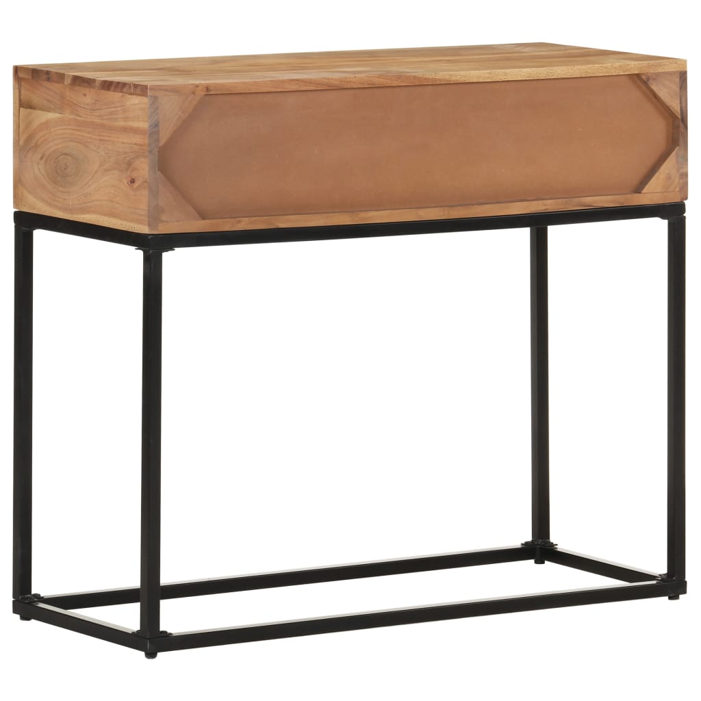 vidaXL Mesa consola 90x35x76 cm madeira de acácia maciça