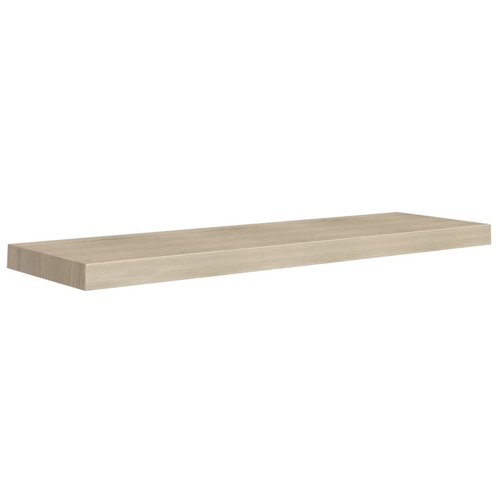 vidaXL Prateleiras parede suspensas 4 pcs 90x23,5x3,8cm MDF carvalho