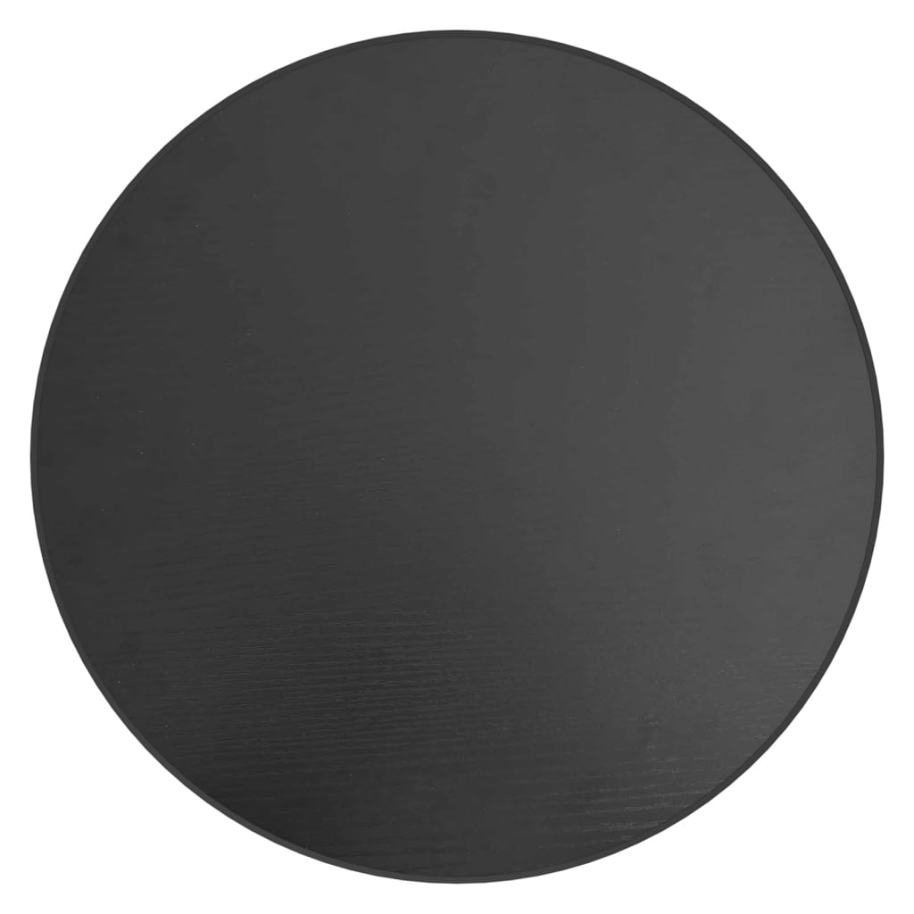 vidaXL Mesa de centro Ø35 cm MDF preto