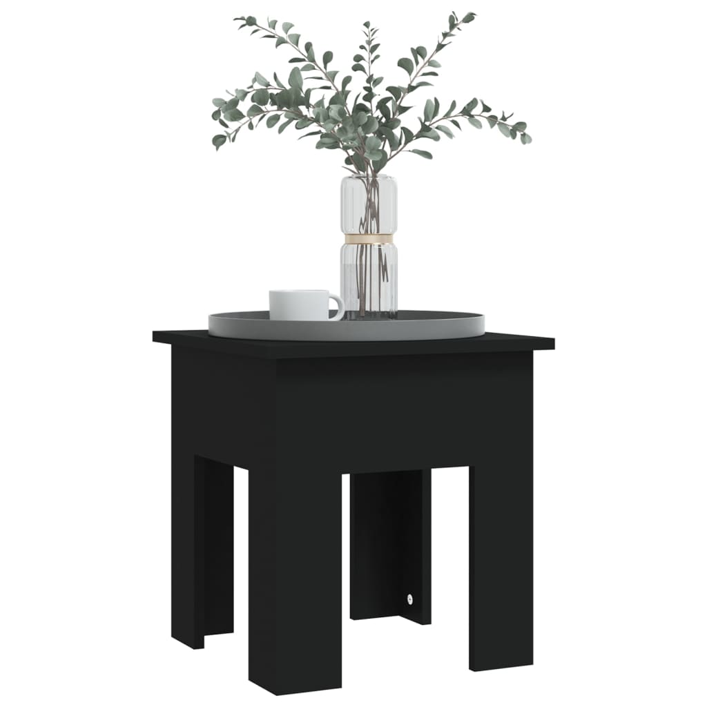 vidaXL Mesa de centro 40x40x42 cm aglomerado preto