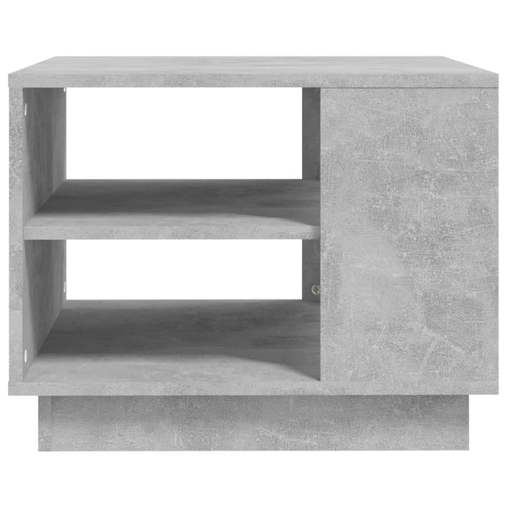 vidaXL Mesa de centro 55x55x43 cm aglomerado cinzento cimento