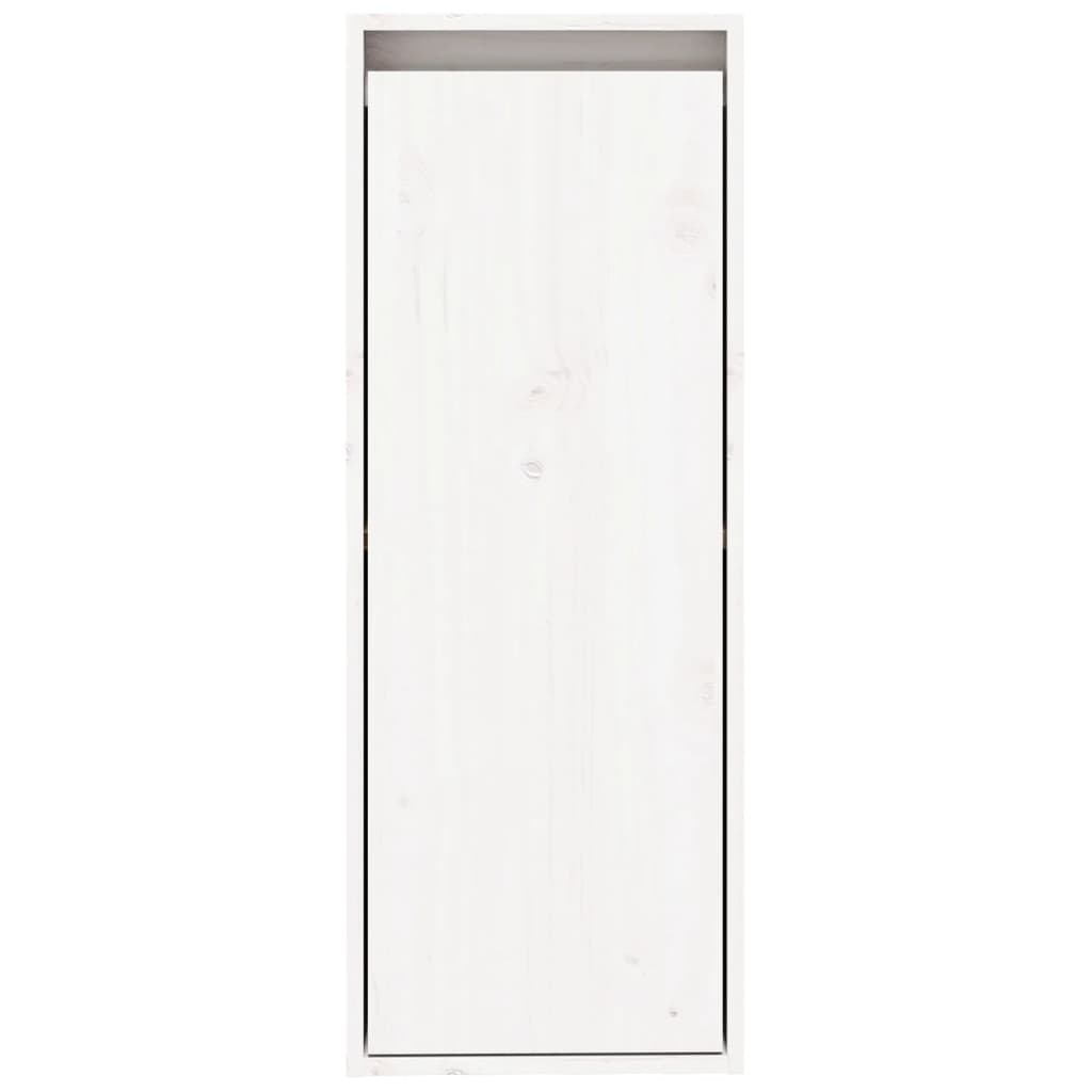 vidaXL Mesas de cabeceira 2 pcs 30x30x80 cm pinho maciço branco