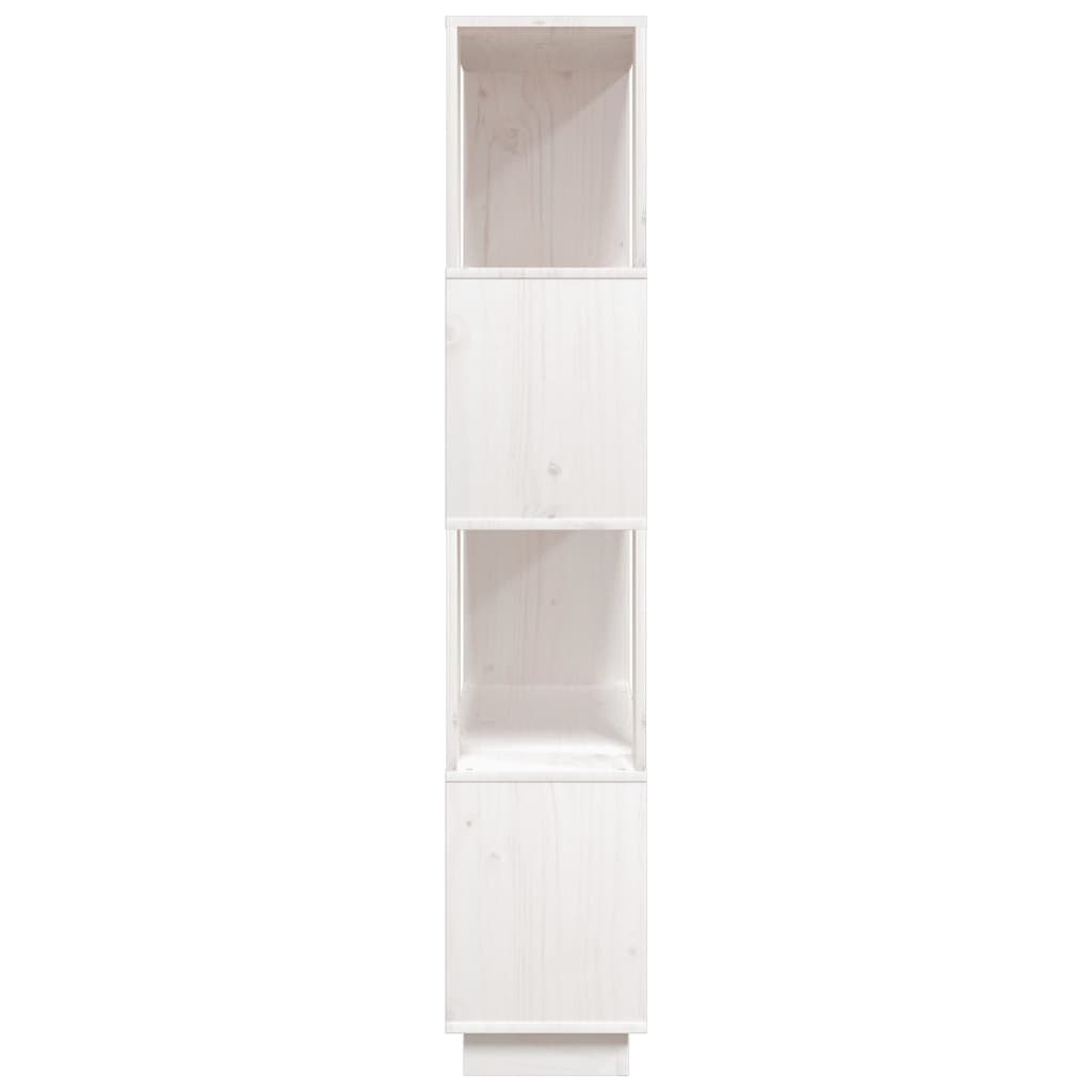 vidaXL Estante/divisória 80x25x132 cm pinho maciço branco