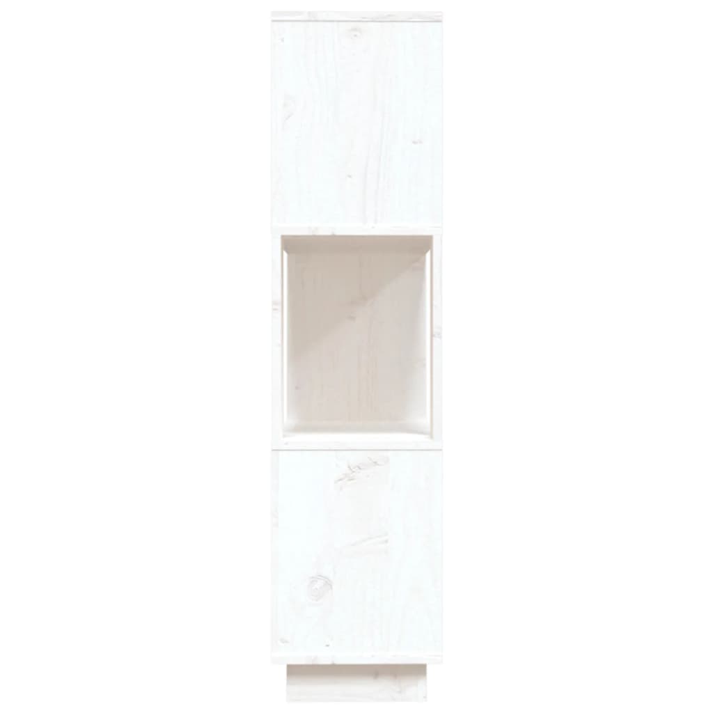 vidaXL Estante/divisória 80x25x101 cm pinho maciço branco