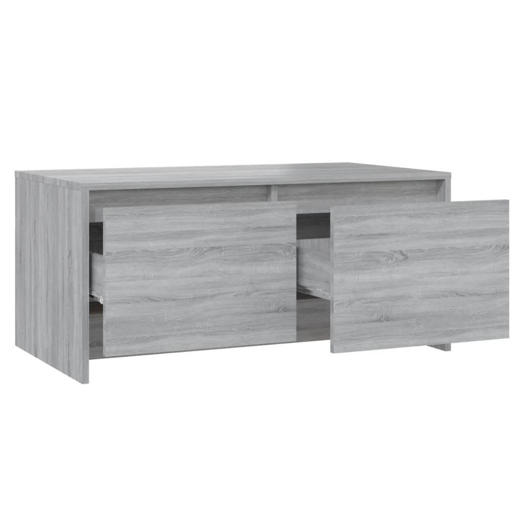 vidaXL Mesa de centro 90x50x41,5 cm aglomerado cor sonoma cinzento