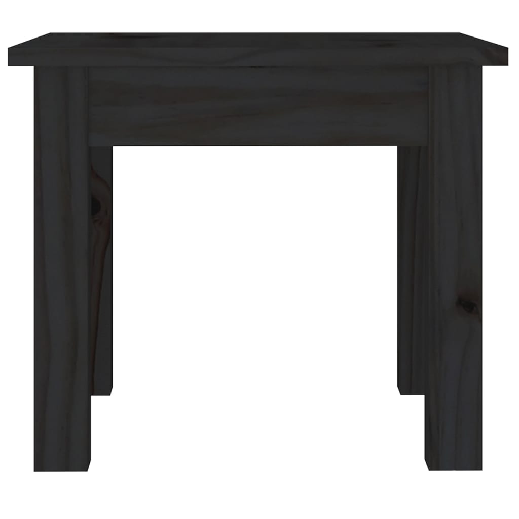 vidaXL Mesa de centro 35x35x30 cm pinho maciço preto