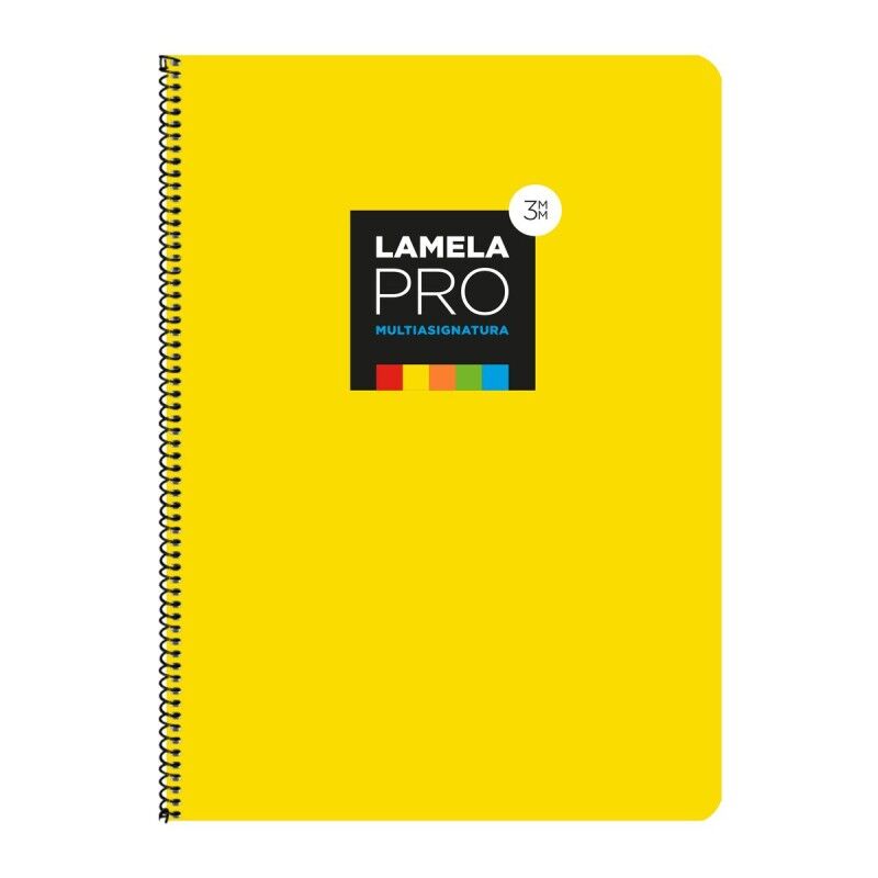 Lamela|Caderno Lamela Amarelo A4 5 Unidades Lamela|Caderno Lamela Amarelo A4 5 Unidades