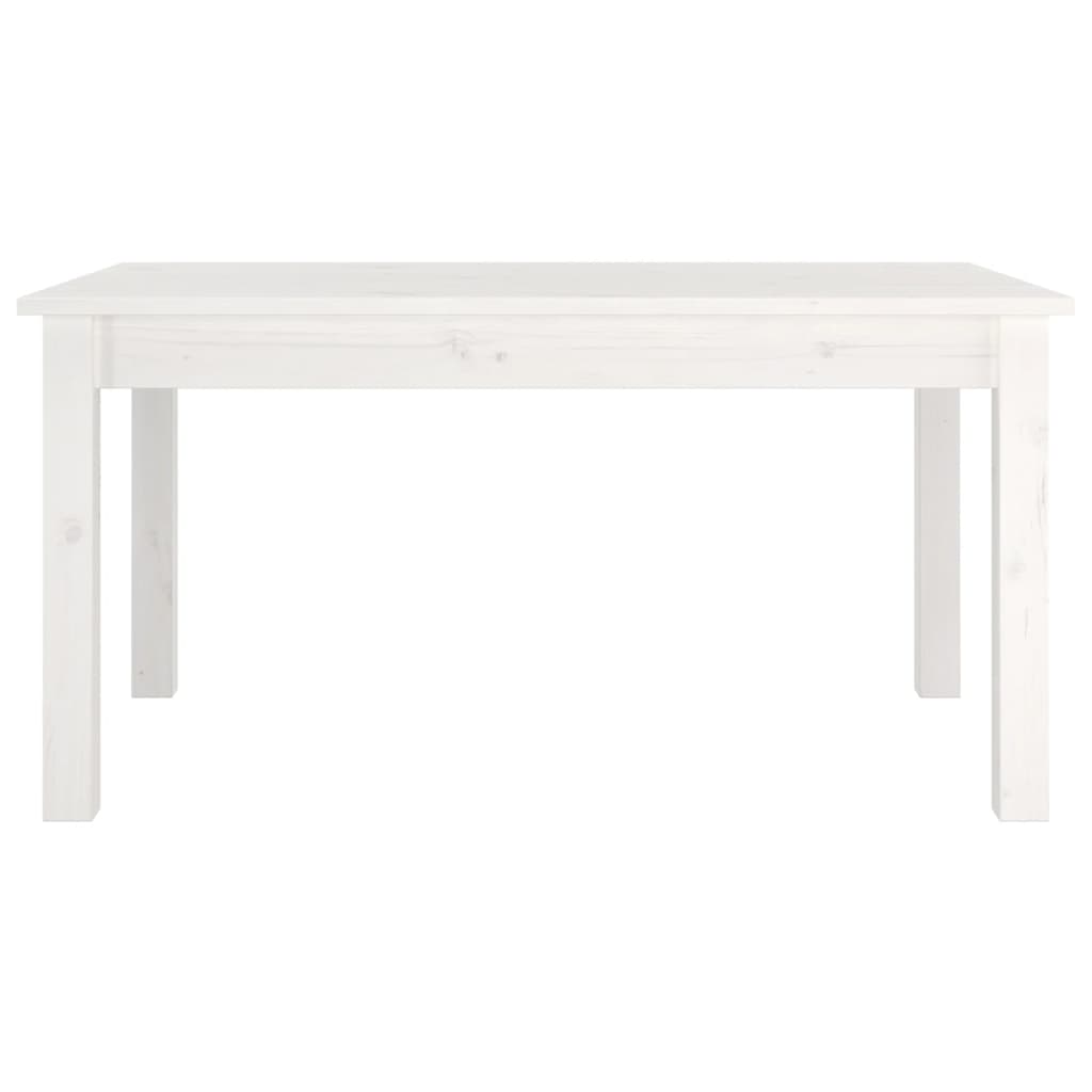 vidaXL Mesa de centro 80x50x40 cm madeira de pinho maciça branco