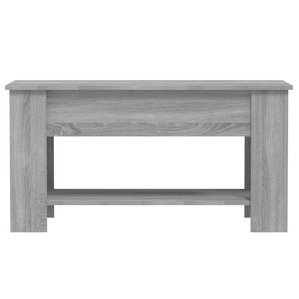 vidaXL Mesa de centro 101x49x52cm derivados de madeira cinzento sonoma