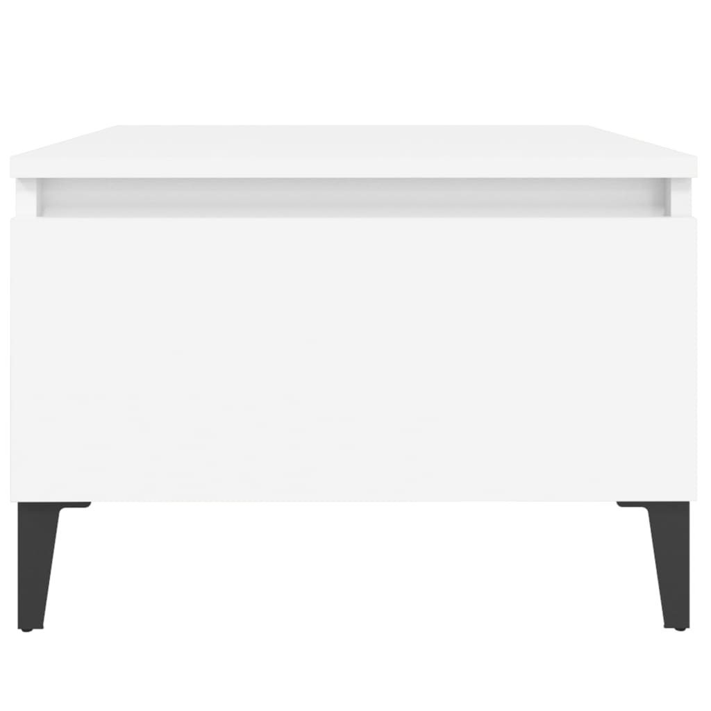 vidaXL Mesa de apoio 50x46x35 cm derivados de madeira branco