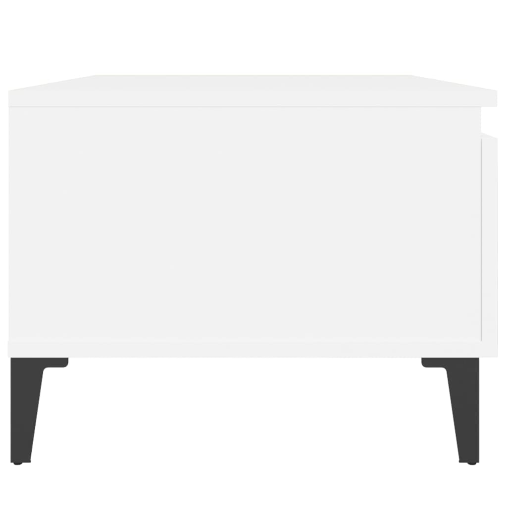 vidaXL Mesa de apoio 50x46x35 cm derivados de madeira branco