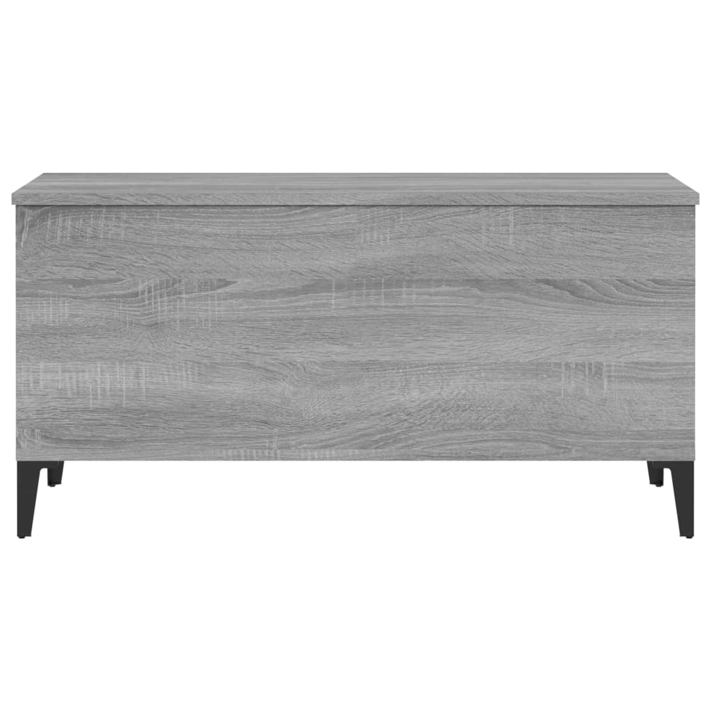 vidaXL Mesa de centro 90x44,5x45 cm derivados de madeira cinza sonoma