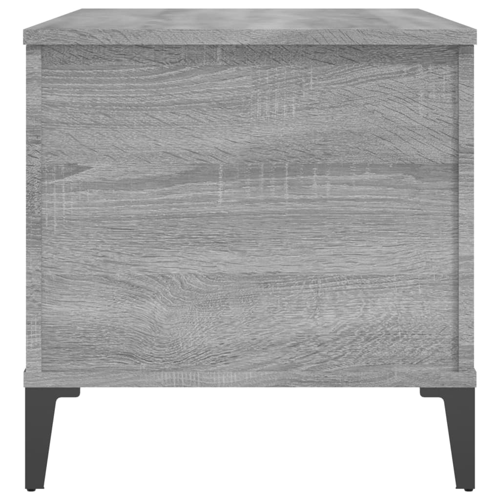 vidaXL Mesa de centro 90x44,5x45 cm derivados de madeira cinza sonoma