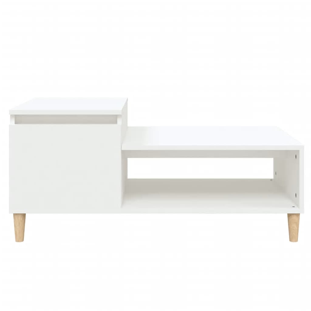 vidaXL Mesa de centro 100x50x45 cm derivados de madeira branco