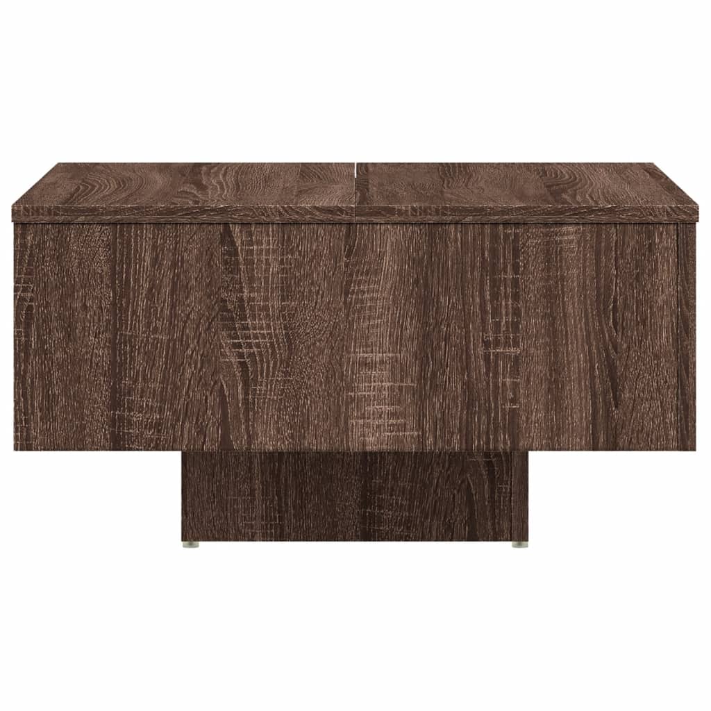 vidaXL Mesa de centro 60x60x31,5cm derivados madeira carvalho castanho