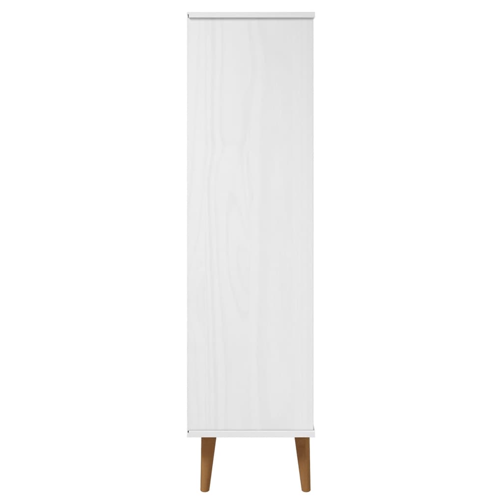 vidaXL Estante MOLDE 60x35x133,5 cm pinho maciço branco