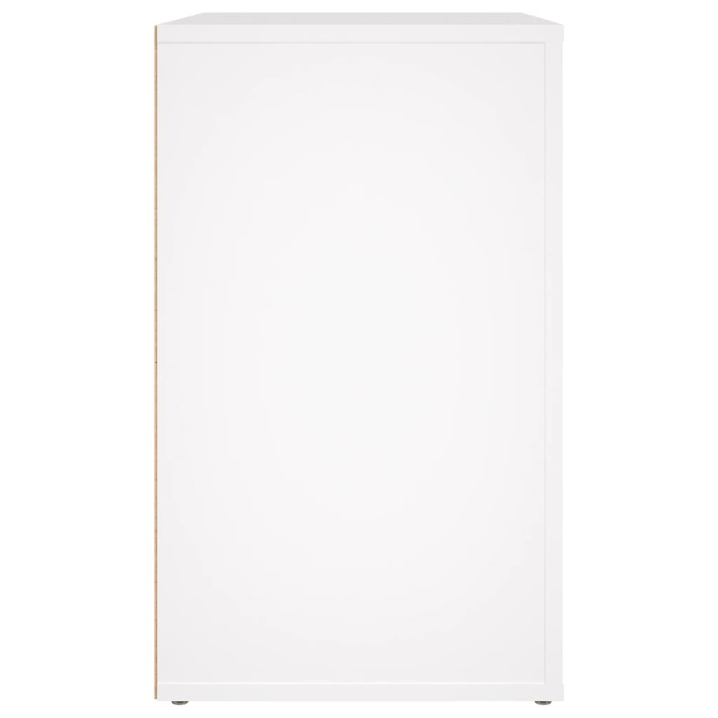 vidaXL Mesa de cabeceira 50x36x60 cm derivados de madeira branco