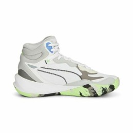 Sapatilhas de Basquetebol para Adultos Puma Playmaker Pro Mid Branco