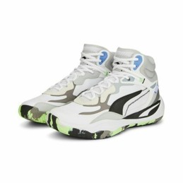 Sapatilhas de Basquetebol para Adultos Puma Playmaker Pro Mid Branco