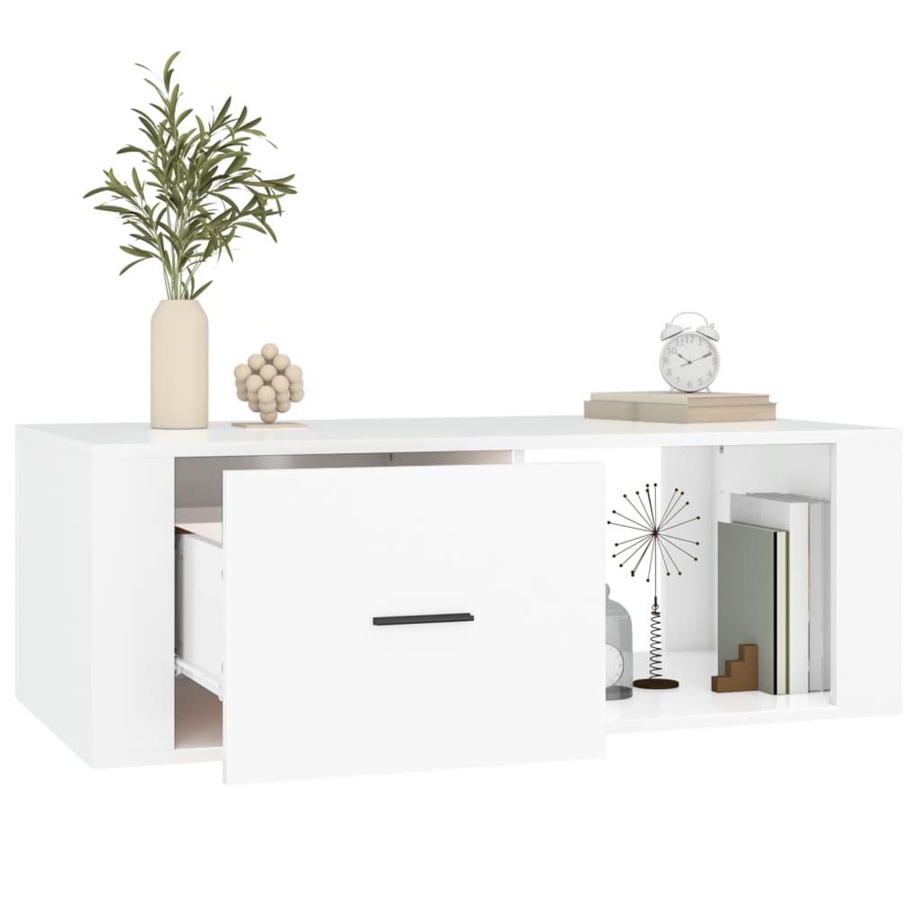 vidaXL Mesa de centro 100x50,5x35 cm derivados de madeira branco