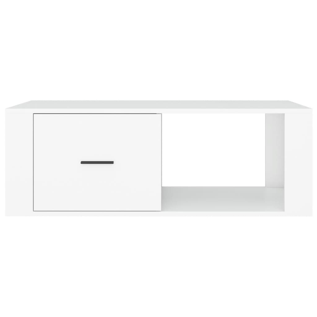 vidaXL Mesa de centro 100x50,5x35 cm derivados de madeira branco