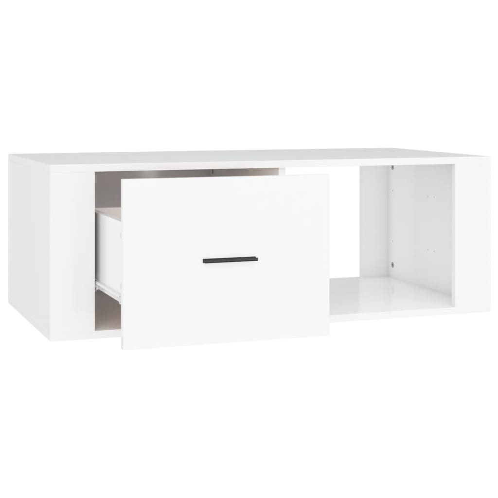 vidaXL Mesa de centro 100x50,5x35 cm derivados de madeira branco