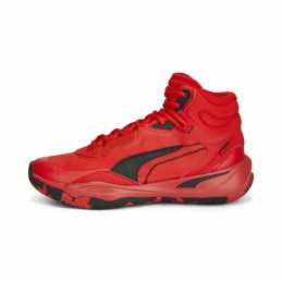 Sapatilhas de Basquetebol para Adultos Puma Playmaker Pro Mid Vermelho