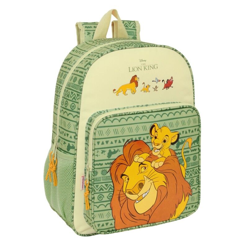 Mufasa|Mochila Escolar Mufasa Verde Bege 33 x 42 x 14 cm Mufasa|Mochila Escolar Mufasa Verde Bege 33 x 42 x 14 cm