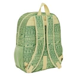 Mufasa|Mochila Escolar Mufasa Verde Bege 33 x 42 x 14 cm