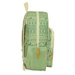 Mufasa|Mochila Escolar Mufasa Verde Bege 33 x 42 x 14 cm