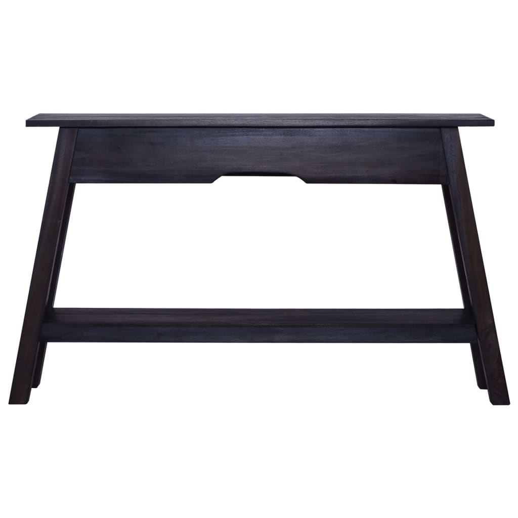 vidaXL Mesa consola 120x30x75 cm madeira de mogno maciça preto