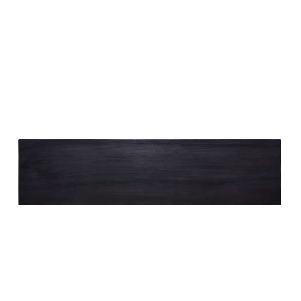 vidaXL Mesa consola 120x30x75 cm madeira de mogno maciça preto