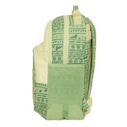 Mufasa|Mochila Escolar Mufasa Verde Bege 32 x 42 x 15 cm
