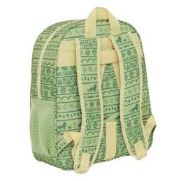 Mufasa|Mochila Escolar Mufasa Verde Bege 32 x 38 x 12 cm