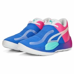 Sapatilhas de Basquetebol para Adultos Puma Rise Cor de Rosa Azul