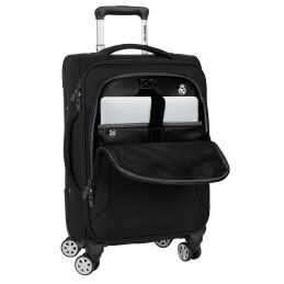 Real Madrid C.F.|Trolley de Cabine Real Madrid C.F. Premium Preto 20'' 35 x 51 x 20 cm