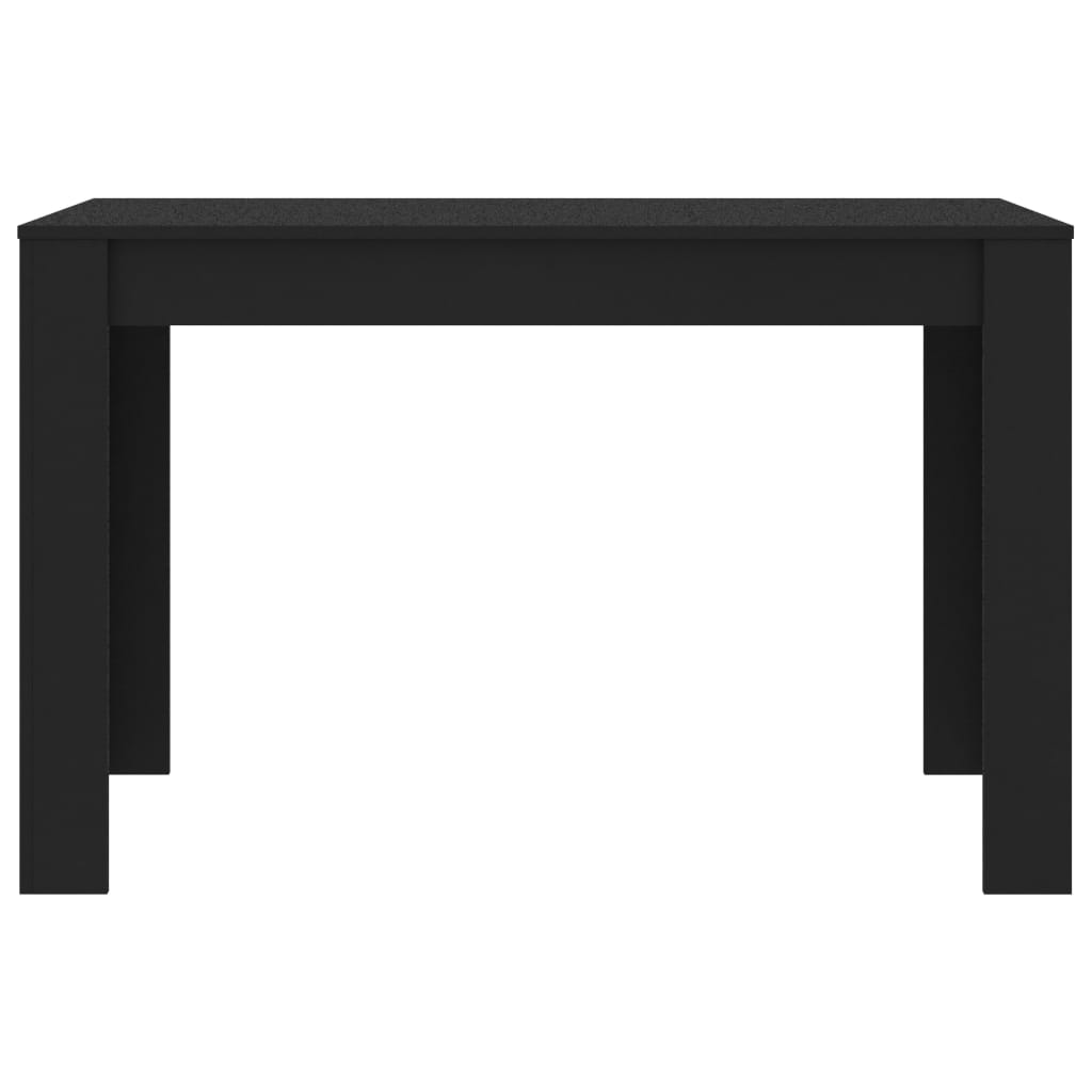 vidaXL Mesa de jantar 120x60x76 cm derivados de madeira preto